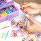 Rubber Loom Bands Kit - 17500+ Bands, 28 Colors, 3 Layer Container